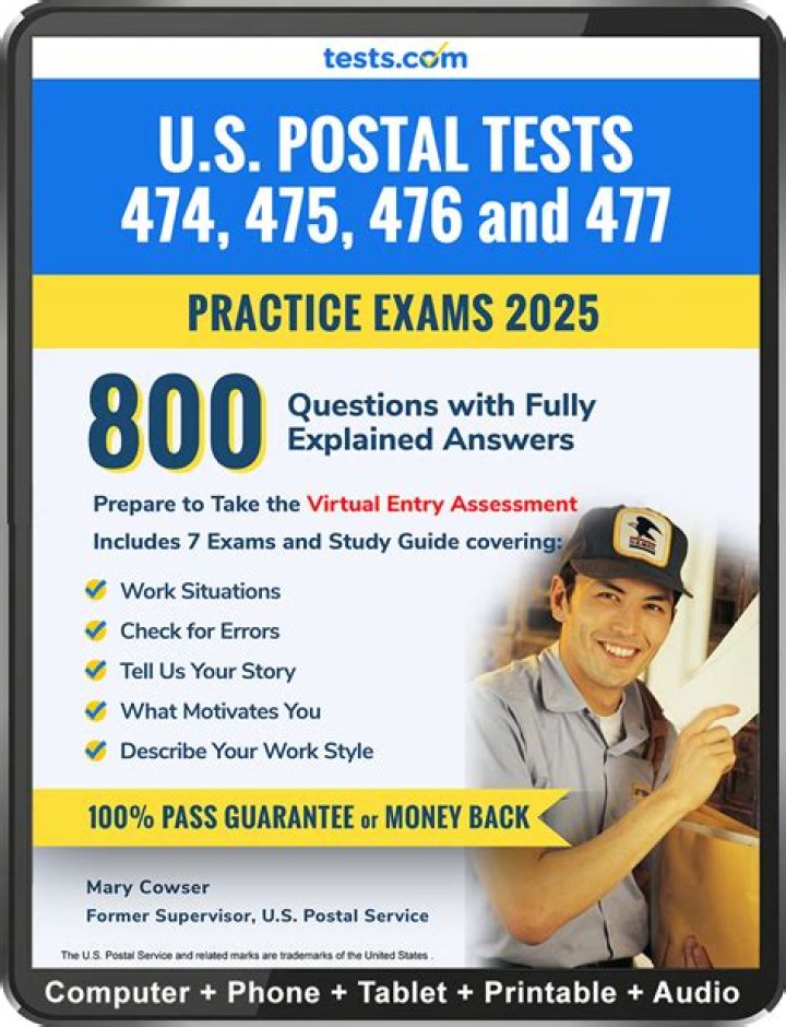 What is the postal exam test
